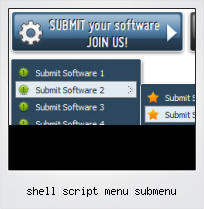 Shell Script Menu Submenu