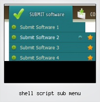 Shell Script Sub Menu