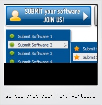 Simple Drop Down Menu Vertical