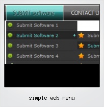 Simple Web Menu