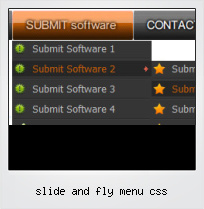 Slide And Fly Menu Css