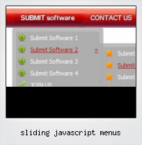 Sliding Javascript Menus