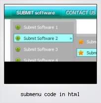 Submenu Code In Html