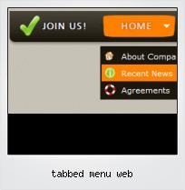Tabbed Menu Web