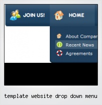 Template Website Drop Down Menu