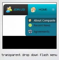 Transparent Drop Down Flash Menu