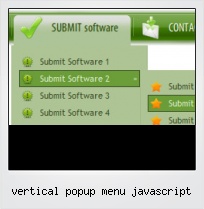 Vertical Popup Menu Javascript