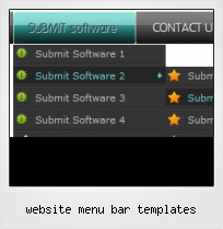 Website Menu Bar Templates