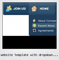 Website Template With Dropdown Menu
