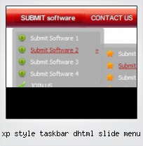 Xp Style Taskbar Dhtml Slide Menu